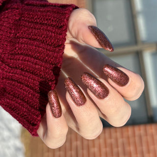 Image provided for Bee's Knees by a paid swatcher featuring the nail polish " The Narrow Limits of Academia "