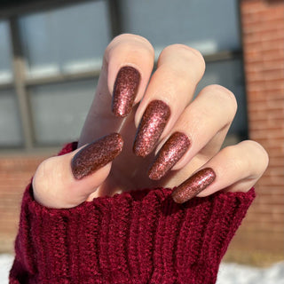 Image provided for Bee's Knees by a paid swatcher featuring the nail polish " The Narrow Limits of Academia "