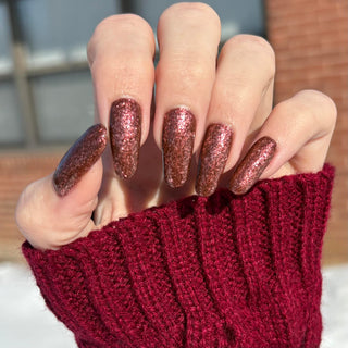 Image provided for Bee's Knees by a paid swatcher featuring the nail polish " The Narrow Limits of Academia "