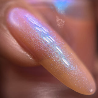 Image provided for Bee's Knees by a paid swatcher featuring the nail polish " Through Love, All is Possible "