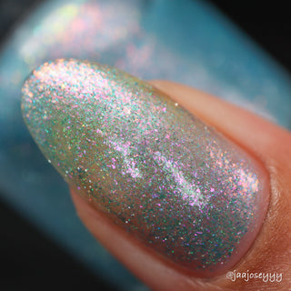 Image provided for Bee's Knees by a paid swatcher featuring the nail polish " Heartbreak "