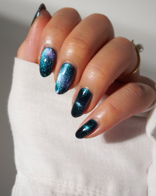 Image provided for Bee's Knees by a paid swatcher featuring the nail polish " Even Death Bears its Flowers "