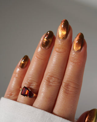 Image provided for Bee's Knees by a paid swatcher featuring the nail polish " I'm Nobody "