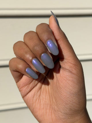 Image provided for Bee's Knees by a paid swatcher featuring the nail polish " But I Felt Cold, so Cold "