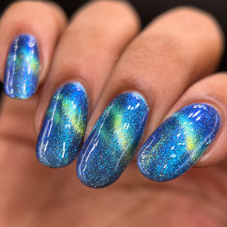 Image provided for Bee's Knees by a paid swatcher featuring the nail polish " In Seeking Life, I Created Death "