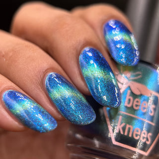 Image provided for Bee's Knees by a paid swatcher featuring the nail polish " In Seeking Life, I Created Death "