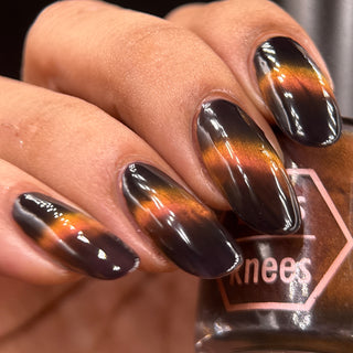 Image provided for Bee's Knees by a paid swatcher featuring the nail polish " That Word Means Everything to Him "