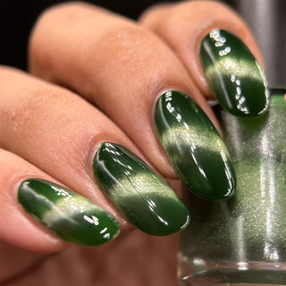 Image provided for Bee's Knees by a paid swatcher featuring the nail polish " Believing Something does not Make it True "
