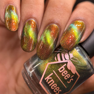 Image provided for Bee's Knees by a paid swatcher featuring the nail polish " Please Always Helps "
