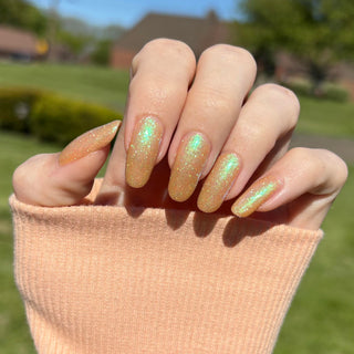 Image provided for Bee's Knees by a paid swatcher featuring the nail polish " Judgy Carlisle "