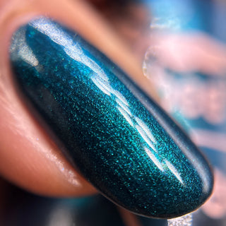 Image provided for Bee's Knees by a paid swatcher featuring the nail polish " Entirely Bewitching but so Odd "