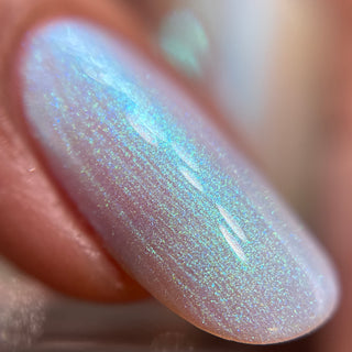Image provided for Bee's Knees by a paid swatcher featuring the nail polish " Only Monsters Play God "