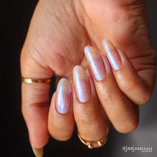 Image provided for Bee's Knees by a paid swatcher featuring the nail polish " Poisoned Fairy Fruit "