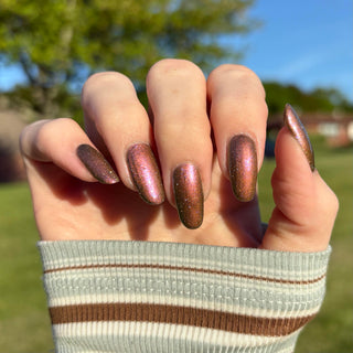 Image provided for Bee's Knees by a paid swatcher featuring the nail polish " Tether "