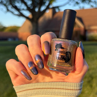 Image provided for Bee's Knees by a paid swatcher featuring the nail polish " Tether "