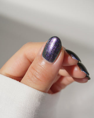 Image provided for Bee's Knees by a paid swatcher featuring the nail polish " Soon You Will Not Have to Drown "