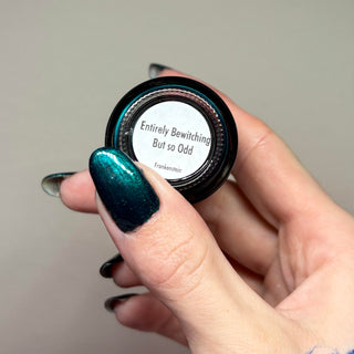 Image provided for Bee's Knees by a paid swatcher featuring the nail polish " Entirely Bewitching but so Odd "
