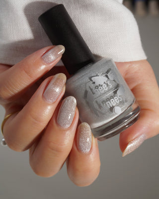 Image provided for Bee's Knees by a paid swatcher featuring the nail polish " And Yet "