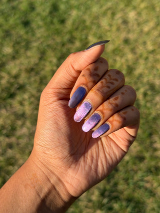 Image provided for Bee's Knees by a paid swatcher featuring the nail polish " A Small Kindness "
