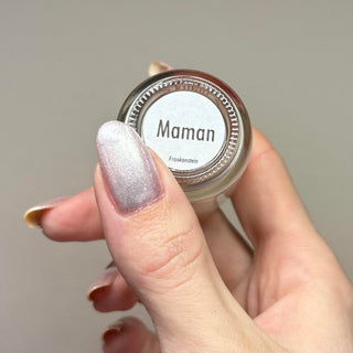 Image provided for Bee's Knees by a paid swatcher featuring the nail polish " Maman "