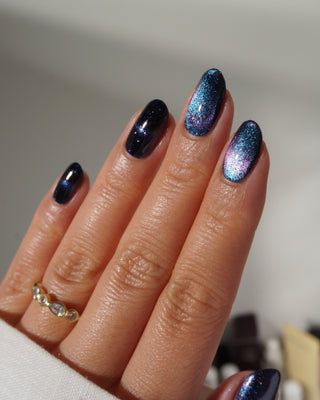 Image provided for Bee's Knees by a paid swatcher featuring the nail polish " The Body Remembers "