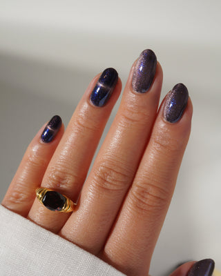 Image provided for Bee's Knees by a paid swatcher featuring the nail polish " Knight, Knave, Optimist "