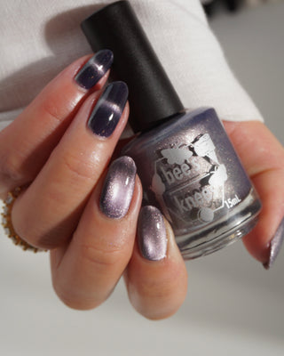 Image provided for Bee's Knees by a paid swatcher featuring the nail polish " Bartholomew "
