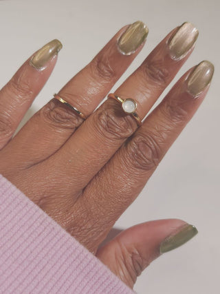 Image provided for Bee's Knees by a paid swatcher featuring the nail polish " Happy Tuesday "