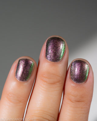 Image provided for Bee's Knees by a paid swatcher featuring the nail polish " I Would Demand a Companion "