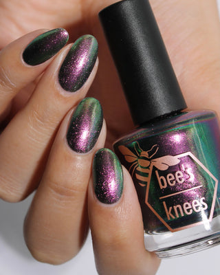 Image provided for Bee's Knees by a paid swatcher featuring the nail polish " I Would Demand a Companion "