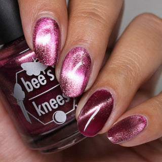 Image provided for Bee's Knees by a paid swatcher featuring the nail polish " I'm Prettier Than that Bitch Ever Was "
