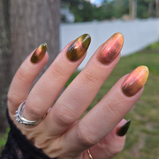 Image provided for Bee's Knees by a paid swatcher featuring the nail polish " I'm Nobody "