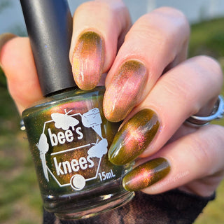 Image provided for Bee's Knees by a paid swatcher featuring the nail polish " I'm Nobody "