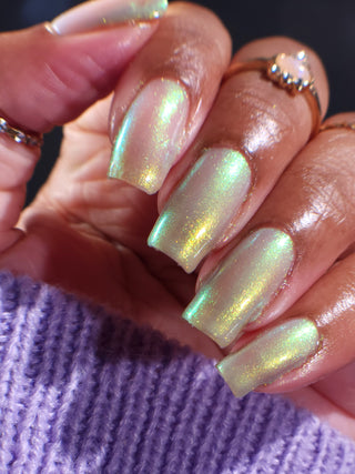 Image provided for Bee's Knees by a paid swatcher featuring the nail polish " The Demon Realm "