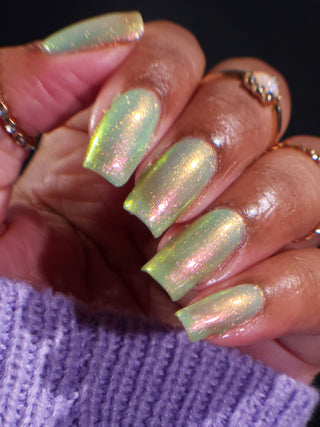 Image provided for Bee's Knees by a paid swatcher featuring the nail polish " I Will Be Your Undoing "
