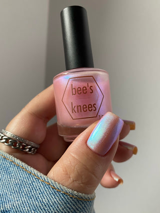 Image provided for Bee's Knees by a paid swatcher featuring the nail polish " Infinite Endings "