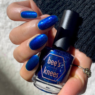 Image provided for Bee's Knees by a paid swatcher featuring the nail polish " Irithys "