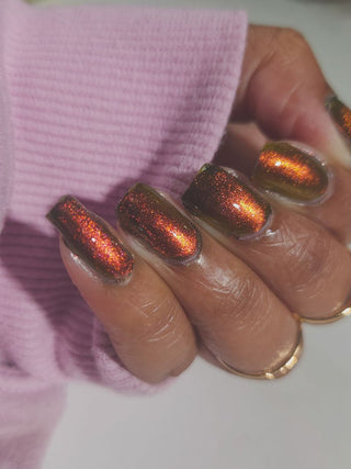 Image provided for Bee's Knees by a paid swatcher featuring the nail polish " Lease is Up "