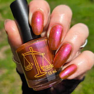 Image provided for Bee's Knees by a paid swatcher featuring the nail polish " It Would Always be Enough "