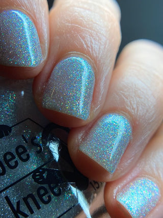 Image provided for Bee's Knees by a paid swatcher featuring the nail polish " The Source "