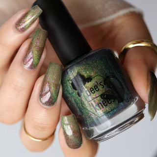 Image provided for Bee's Knees by a paid swatcher featuring the nail polish " Magiphilia "