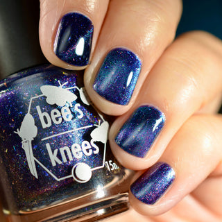 Image provided for Bee's Knees by a paid swatcher featuring the nail polish " The Body Remembers "