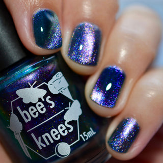 Image provided for Bee's Knees by a paid swatcher featuring the nail polish " Soon You Will Not Have to Drown "