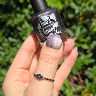 Image provided for Bee's Knees by a paid swatcher featuring the nail polish " Knight, Knave, Optimist "