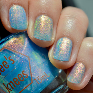 Image provided for Bee's Knees by a paid swatcher featuring the nail polish " They Would Know My Name One Day "