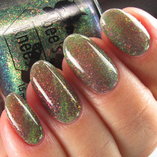 Image provided for Bee's Knees by a paid swatcher featuring the nail polish " Magiphilia "