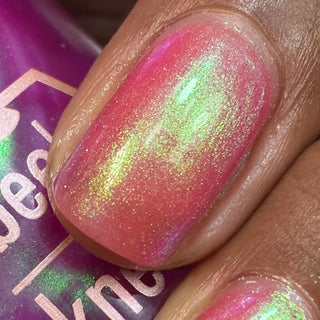Image provided for Bee's Knees by a paid swatcher featuring the nail polish " Lamentation "