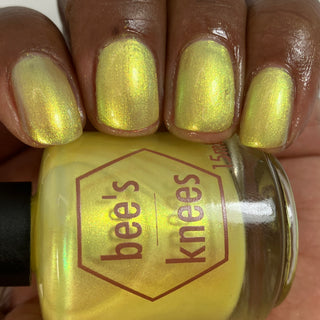 Image provided for Bee's Knees by a paid swatcher featuring the nail polish " Lightweaver "