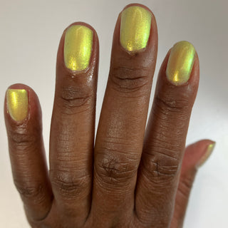 Image provided for Bee's Knees by a paid swatcher featuring the nail polish " Lightweaver "