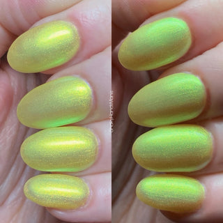 Image provided for Bee's Knees by a paid swatcher featuring the nail polish " Lightweaver "